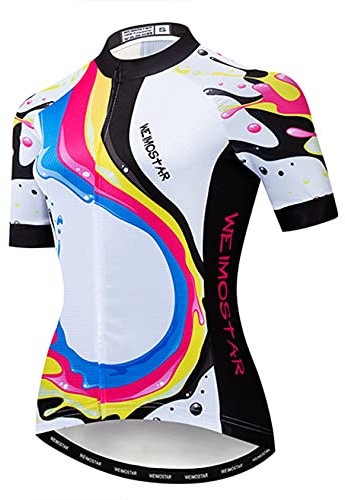 Hotlion Mountainbike Jersey Damen Radtrikot Biking Shirt Jacke Tops mit 3 Taschen, bequem, schnelltrocknend, Cf2239, XL