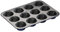 Hairy Bikers Bakeware, 12 Cup Muffin Tray, Non Stick, Dishwasher Safe, Blue