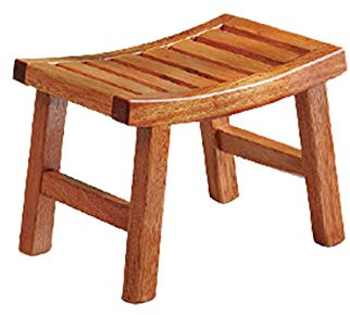 YUNZHIDUAN Tabouret de Douche de Bain en Bois, Tabouret de vanité de Douche, Chaise de Douche Spa, Tabouret de Banc de Bain en Teck avec Pieds antidérapants, siège de Douche pour Personnes âgées