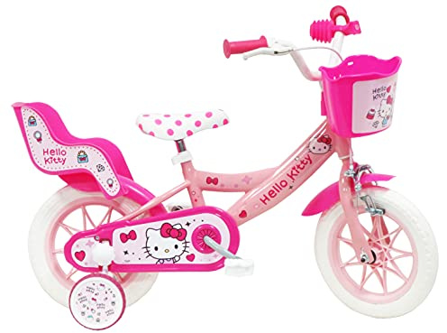Hello Kitty - Bicicletta Bambina, Rosa Fuxia, Misura 12