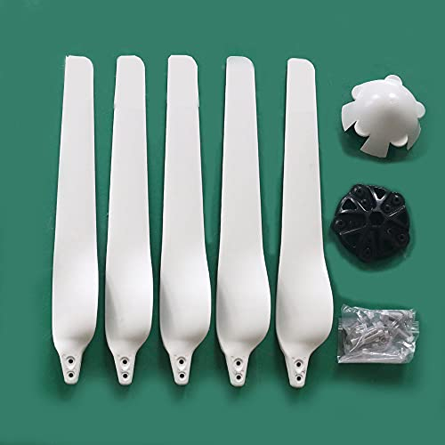 1 Stück Klingen 580 mm für horizontale Windturbine, 600 W, 800 W, Windgenerator-Zubehör, DIY-Klingen, neue Form, Fabrikverkauf, Heimgebrauch (6 Stück mit Nabe und Haube)