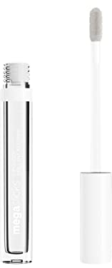 Wet n Wild, Mega Slicks Lip Gloss, Extra Glänzender Lippenstift mit Heller und Strahlender Textur für Weiche, Volle, Gesunde Lippen, Formel mit Hyaluronsäure und Veganem Kollagen, Crystal Clear
