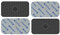 StimPads PRO • 4 Silber Elektroden Pads 50X90mm, 3,5mm Snap • Die beste Leitfähigkeit für Sanitas, Beurer, Bluetens, usw. • Qualitativ hochwertige Klebeelektroden • Zertifiziertes Medizinprodukt