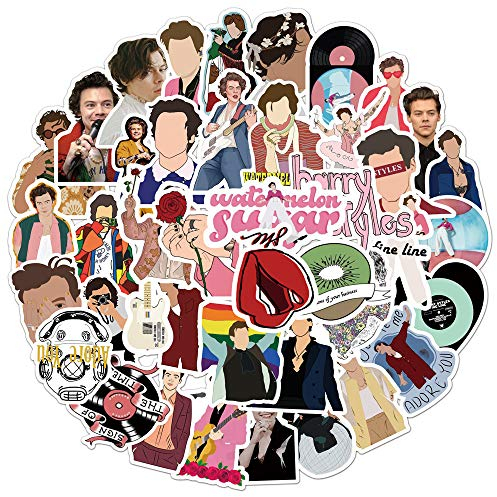 50 Stück Harry Singer Aufkleber für Koffer, Skateboard, Laptop, Computer, Wasserflaschen, Auto, Teenager, Jungen, Mädchen, Aufkleber, wasserdicht