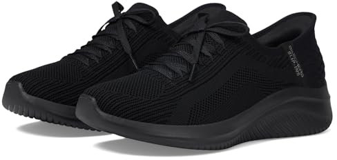 Skechers Hands Free Slip-Ins Ultra Flex 3.0 Brilliant Path Damen-Sneaker, Schwarz/Schwarz, 39 EU Weit