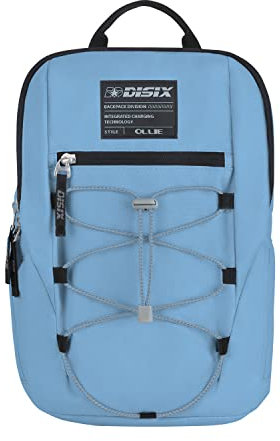 DISIX, OLLIE, Zaino con powerbank integrato (SKY)