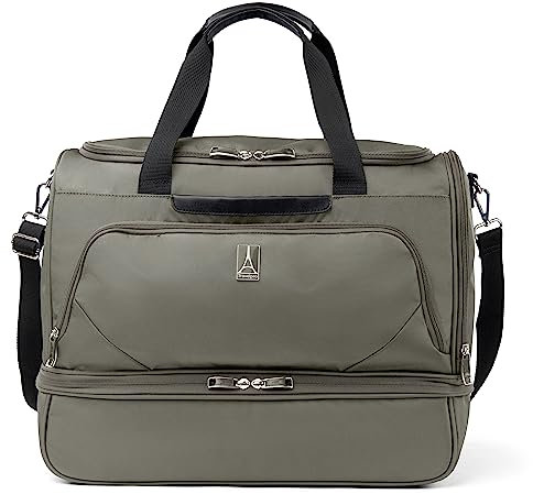 Travelpro Maxlite 5 Softside Handgepäck-Weekender mit abklappbarem Bodenfach, leichte Reisetasche für die Nacht, Herren und Damen, Schiefergrün, 49 cm