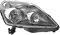 EDA PREMIUM auto Scheinwerfer Rechts 1216572 passend für OPEL ZAFIRA B, 05-08 mit Motor, dunkel, grau