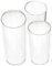 Angoily Lot De 3 Vases Cylindriques en Verre Transparent pour Centres De Table, Bougeoirs Ouragan pour Bougies Piliers, Vase Flottant pour Décoration
