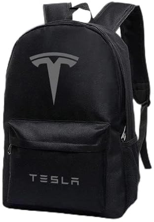 Rucksack-Schultaschen, für Tesla-Rucksäcke mit großem Fassungsvermögen und Laptopfach, leichter, lässiger Tagesrucksack, Reiserucksack,Black2