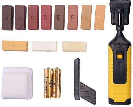 Geieold Tile Repair Kit Stone Repair Kit with 11 Blocks of Wax, Tile Crevice Filling and Repair Tile Paint