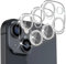 Irikdescia® 3 Stück Kamera Schutz, Kompatibel mit iPhone 15, Kompatibel mit iPhone 15 Plus, voller Kameraschutz, HD klare Kamera Schutzfolie, Kratzfest, Blasenfrei, 9H Härte(Weißer Diamant)