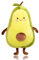 BJPERFMS Avocado Kuscheltier, Avocado Kissen, 45cm Avocado Plüschtier, Avocado Plüsch, Kuscheltier Avocado, Avocado Umarmungskissen, Niedlich Avocado Gefülltes Kissen Geschenk für Kinder