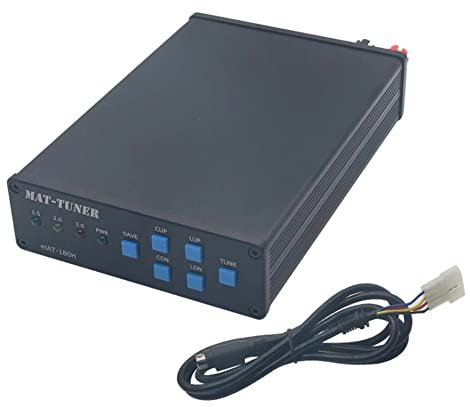 Knadgbft Latest Version 3-54MHz MAT-180H HF Auto-Tuner 120W AUTO TUNER Automatic Antenna Ham Radio for ICOM