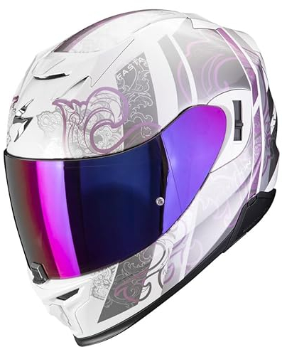 SCORPION EXO-520 EVO AIR FASTA Bianco-Viola S