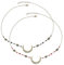 BYXG Wahrsagerin Kostüm Damen, Mond Haarreif, Medusa Kopfschmuck, Gothic Schmuck, Boho Mond Kopfkette Gold Vintage Kopfschmuck Schwarze Perlen Festival Haarschmuck Blume Braut Hochzeit, 2 Stück