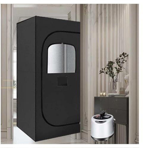 HAZARA Saunazelt FüR Zuhause 360° GanzköRper-Thermaldampfzyklus, Sauna 1 Person Intelligenter Timer Mit Fernbedienung, Mobile Sauna Geeignet FüR Die Spa-Entspannung Zu Hause