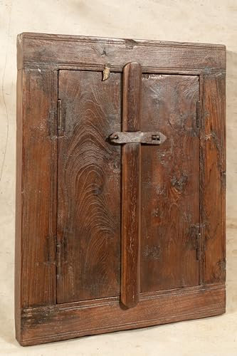 Biscottini Porte intérieure fenêtre L44,5PR7,5XH56,5 CM - Porte en bois - Portes intérieures et extérieures - Meubles maison