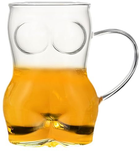 Vasos de cerveza grandes, vasos de cerveza, tazas de cerveza para congelador, vasos de cerveza para mujer, taza de cuerpo para mujer, taza de cerveza con forma de cuerpo, tazas de té, tazas de cerveza