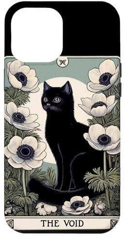 Hülle für iPhone 14 Pro Max The Void Cat Black Cat Art Tarotkarte