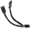 Ruimou 1pcs Computer PC PWM Fan Splitter Cable 4pin 1 Male to 2 Female (Cable Length 100mm) Compatible with Corsair RGB Fan Hub/Corsair Lighting Node Pro/Conmander pro core