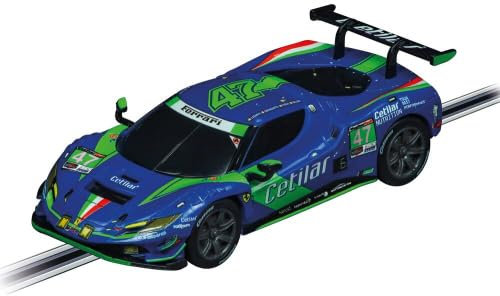 Carrera GO!!! Ferrari 296 GT3 Cetilar Racing, No.47 | Maßstab 1:43 Slotcar | Kompatibel mit GO!!!, GO!!! Plus & Battery Operated | Detailgetreuer Rennspaß für Kinder & Erwachsene ab 6 Jahren