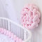 GYCS Bettschlange Baby Babybett Umrandungen Knotenkissen Seitenschläferkissen Baby Nestschlange Babybett Nestchen Bettumrandung Seitenschläferkissen Baby Geflochten,A04,5M