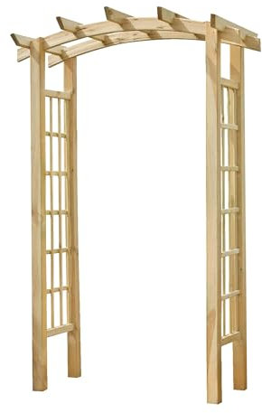 Zest Moonlight Arch – Elegant Wooden Garden Arch, PEFC-Certified, Perfect for Climbing Plants, Outdoor Decor, and Garden Entrances