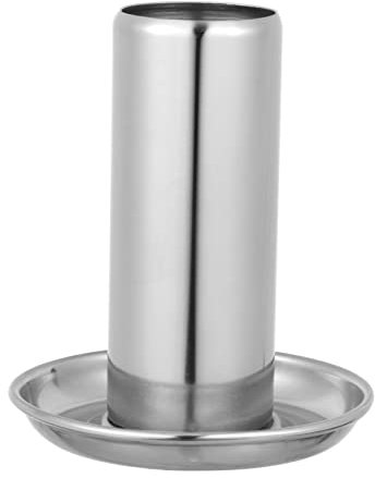 Homoyoyo Edelstahl Hühnerständer Für Grill Und Räucherofen – Robuster Hühnerröster Für Saftige Hähnchen Und Truthahn - Rostfrei - Vertikal Ideal Für BBQ Und Grillpartys Outdoor 1 Stück