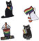 4 Stück Regenbogen Broschen, Anstecker, Pins Anstecker, Anstecker Pin, Pins for Bags, Lustige Cartoon-Tier-BroscheRevers Pins Abzeichen für Rucksack Zubehör Schmuck Geschenk