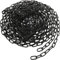 Hengrongshen Steel Chain Black, 10 m Carbon Steel Link Chain, 3 mm Chain, Black, Sold by the Metre, Metal Chain for Lamp Chain, Barrier Chain, Metal, Laundry Chain