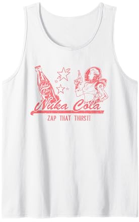 Fallout Video Game Zap That Thirst Nuka Cola Vintage Ad Tank Top