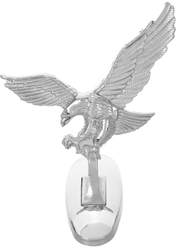 MUSISALY 3D Metall Adler Kühlerfigur Autoaufkleber Motorhaubendekoration Metall Emblem für Pkw Front Styling