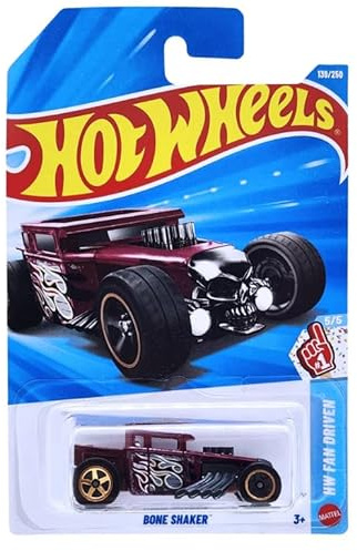 Hot Wheels Bone Shaker [Rouge] Véhicule Jouet moulé sous Pression à l'échelle 5/5, 139/250-1:64