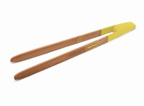 NERTHUS Pinces de Cuisine Vin Bouquet Bambou
