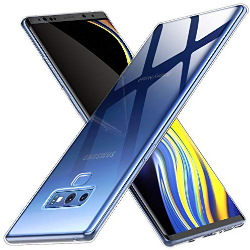 Peakally Hülle kompatibel mit Samsung Galaxy Note 9, Soft Silikon Dünn Transparent Hüllen [Kratzfest] [Anti Slip] Durchsichtige TPU Schutzhülle Case Weiche Handyhülle für Samsung Note 9 -Klar