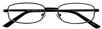 I NEED YOU Lesebrille Willy/Schwarz / +3 Dioptrien