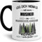 Tassendruck Berufe-Tasse Leg Dich Niemals mit einem Musiker an - Geschenk-Idee/Büro/Job/Arbeit/Witzig/Lustig/Innen & Henkel Schwarz