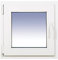Finestra in PVC praticabile Oscilobatiente A sinistra 600X600 1 foglio con vetro Carglass