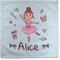 Serviette de Table Coton Personnalisée au Prénom. Rentrée Scolaire Fille Garçon. Divers modèles. Danseur Rose