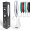 Elementi Milk Frother Handheld - Powerful Mini Coffee Frother Whisk - Hand Held Coffee Whisk Electric & Frappe Maker - Drink Mixer, Stirrer & Electric Milk Foamer (Silver)