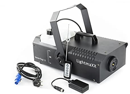 LightmaXX Vector Fog 1.5, 1500 Watt Nebelmaschine, DMX, Wireless Fernbedienung, 6m Ausstoßweite
