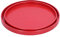 Plateau de Service en Bois, 2 Pièces Plateau Rond Rouge Plateau de Petit-Déjeuner Tablette Tasse à Thé Assiette à Dessert aux Fruits Plateau de Service pour Hôtel Restaurant