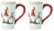 2Stücke Weihnachtstasse Weihnachtsgeschirr set: Keramik Weihnachtstassen Christmas Mug Groß Weihnachtsbecher Weihnachts Porzellan Christmas Tasse for Kaffeekapazität Weihnachten Latte