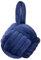 Furn Knot Velvet Door Stop – Soft Plush Weighted Decorative Doorstop, Modern Home Decor (Navy)