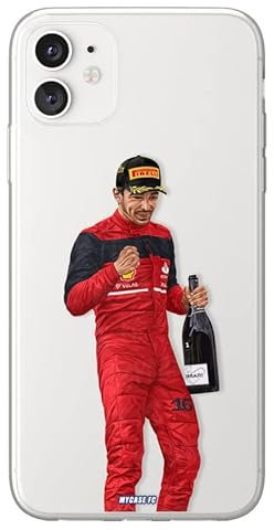 MYCASEFC Coque Charles Leclerc - GP Autriche Alcatel U5 4G en Silicone Housse F1 Formule1 pour Smartphone Imprimée en France en TPU