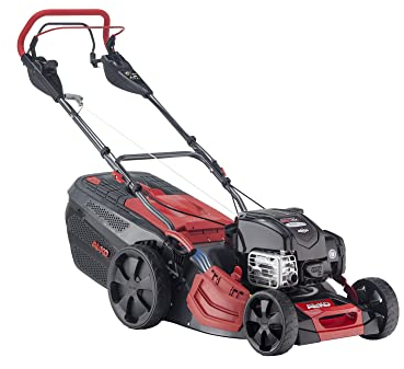 AL-KO Premium 473 VS-B Petrol Lawnmower, 46 cm Cutting Width, 2.3 kW Engine Power, Stepless Wheel Drive, Robust Sheet Steel Housing, 4-in-1 Function, for Lawns up to 1400 m²