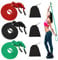 3 Pcs Flow Fitness Training Ropes - Double Braid Adjustable Length Jump Ropes with Storage Bag for Men & Women - 9 ft