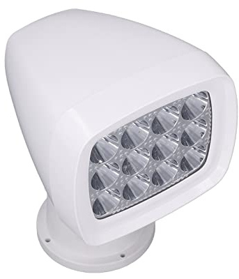 Projecteur de Bateau, Mode SOS Lumière Vive DC12V 24V 27W Projecteur LED Protection contre la Surchauffe Télécommande pour Bateau