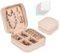 Aucuu Schmuckkasten, Schmuckkästchen Klein Reise für Damen Mädchen, Reiseschmuckaufbewahrung, Schmuckschatulle,Schmuck-Organizer, Schmuckbox, Jewelry Box, Schmuckaufbewahrung, Rosa